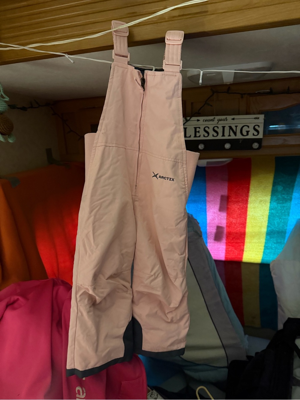 Arctix Light Pink Kids Snow Bibs
